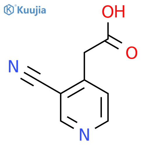 3-Cyanopyridine-4-acetic acid structure