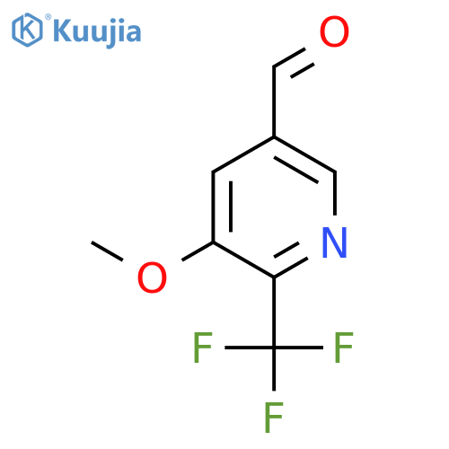 3-Pyridinecarboxaldehyde, 5-methoxy-6-(trifluoromethyl)- structure
