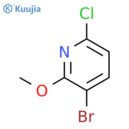 3-Bromo-6-chloro-2-methoxypyridine structure
