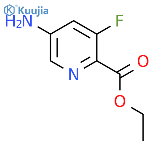 Ethyl 5-amino-3-fluoropicolinate structure