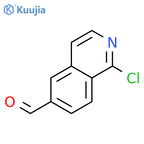 1-Chloro-6-isoquinolinecarboxaldehyde structure