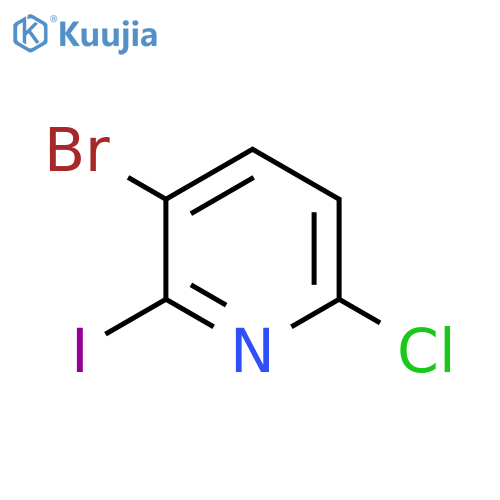 3-bromo-6-chloro-2-iodopyridine structure