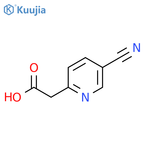 2-(5-cyanopyridin-2-yl)acetic acid structure