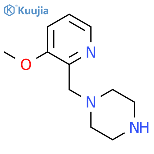 1-(3-methoxypyridin-2-yl)methylpiperazine structure