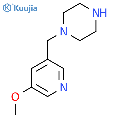 1-(5-methoxypyridin-3-yl)methylpiperazine structure