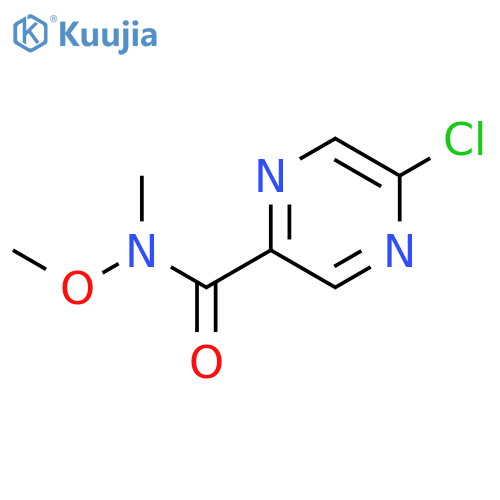 5-Chloro-N-methoxy-N-methyl-2-pyrazinecarboxamide structure