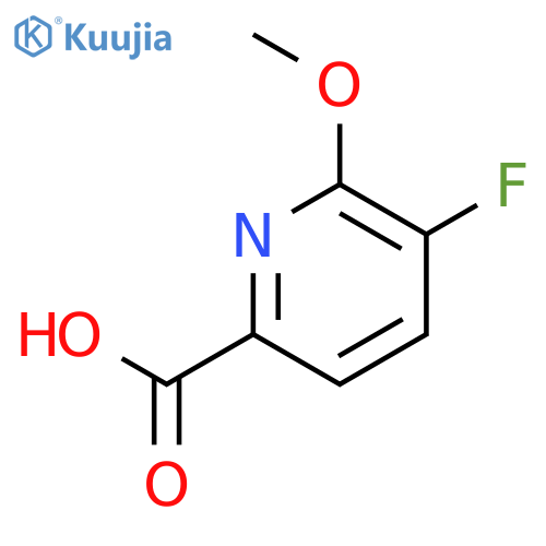 5-fluoro-6-methoxypyridine-2-carboxylic acid structure