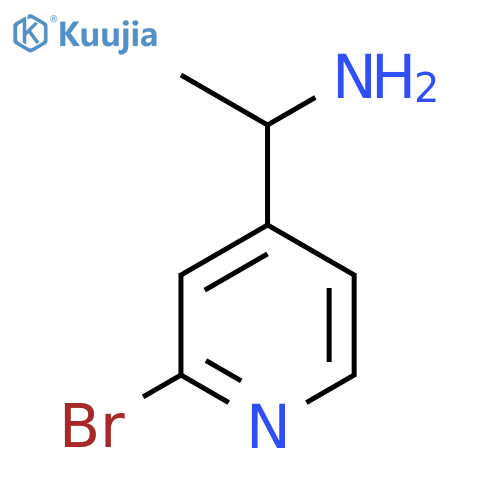 1-(2-bromo-4-pyridyl)ethanamine structure