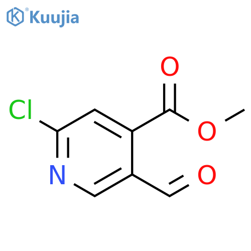 methyl 2-chloro-5-formylpyridine-4-carboxylate structure