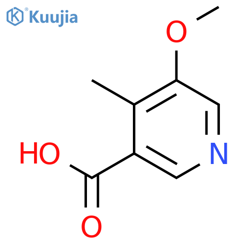 5-methoxy-4-methylpyridine-3-carboxylic acid structure