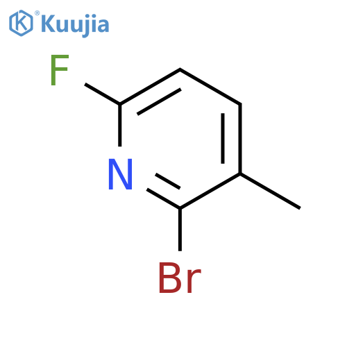 2-Bromo-6-fluoro-3-methylpyridine structure