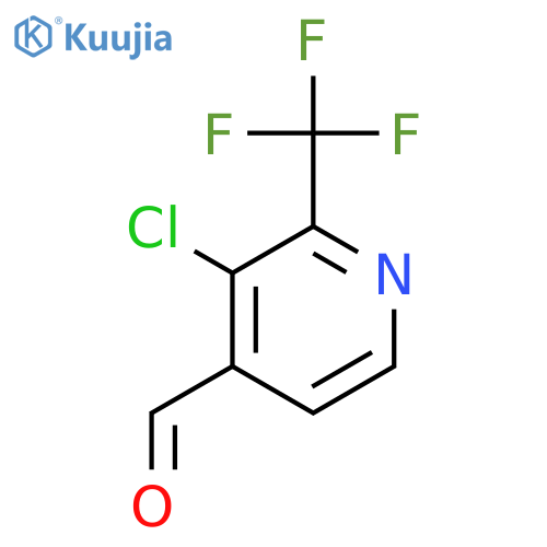 3-chloro-2-(trifluoromethyl)pyridine-4-carbaldehyde structure