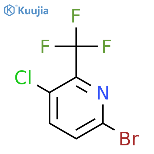 6-Bromo-3-chloro-2-(trifluoromethyl)pyridine structure
