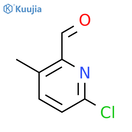 6-Chloro-3-methylpicolinaldehyde structure