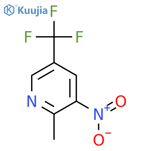 2-Methyl-3-nitro-5-(trifluoromethyl)pyridine structure