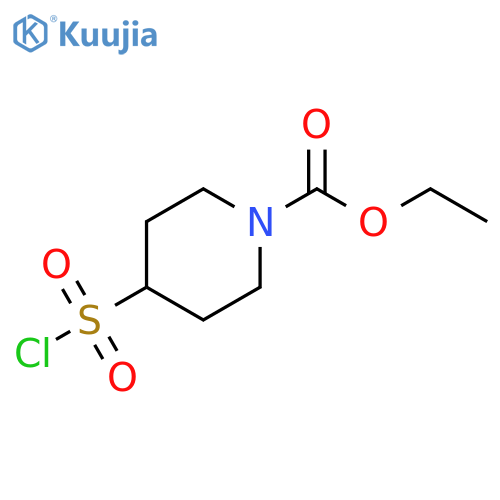 ethyl 4-(chlorosulfonyl)piperidine-1-carboxylate structure