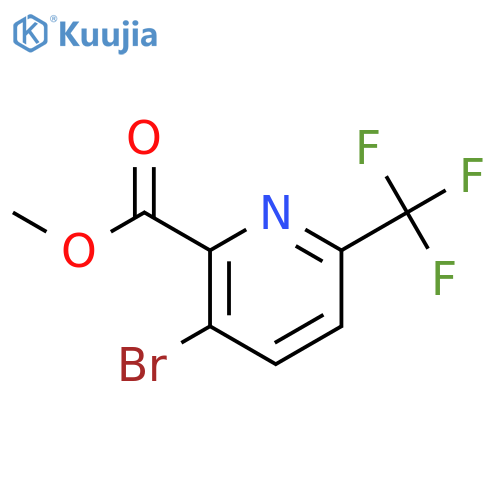 Methyl 3-bromo-6-(trifluoromethyl)picolinate structure