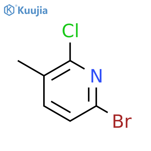 6-bromo-2-chloro-3-methylpyridine structure