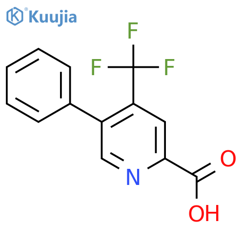 5-Phenyl-4-(trifluoromethyl)picolinic acid structure