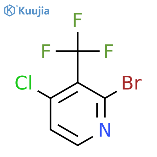 2-bromo-4-chloro-3-(trifluoromethyl)pyridine structure