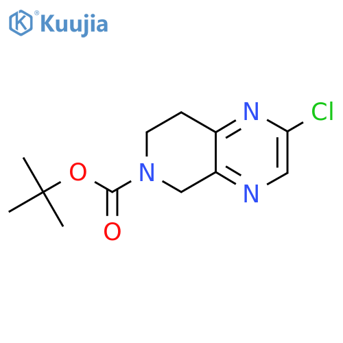 tert-butyl 2-chloro-7,8-dihydro-5H-pyrido[3,4-b]pyrazine-6-carboxylate structure