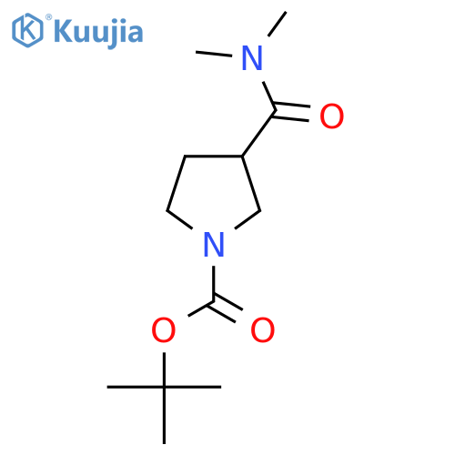 Tert-butyl 3-(dimethylcarbamoyl)pyrrolidine-1-carboxylate structure