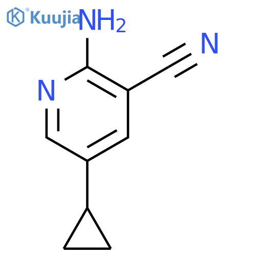 2-Amino-5-cyclopropylnicotinonitrile structure