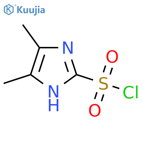 4,5-dimethyl-1H-imidazole-2-sulfonyl chloride structure