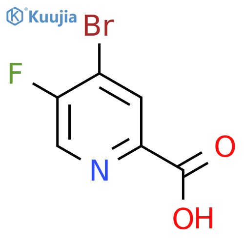 4-Bromo-5-fluoropicolinic acid structure