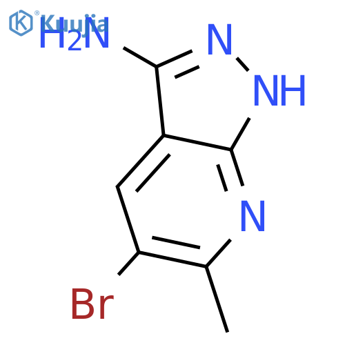 5-Bromo-6-methyl-1H-pyrazolo3,4-bpyridin-3-amine structure