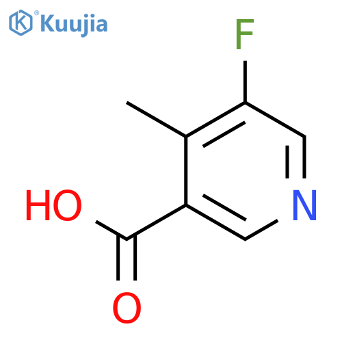 5-fluoro-4-methylpyridine-3-carboxylic acid structure