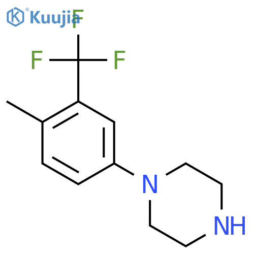 1-4-methyl-3-(trifluoromethyl)phenylpiperazine structure