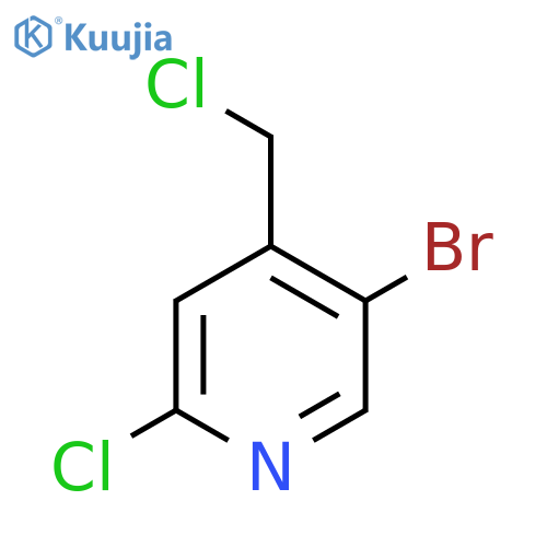 5-bromo-2-chloro-4-(chloromethyl)pyridine structure
