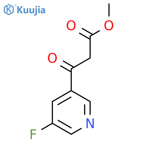 methyl 3-(5-fluoropyridin-3-yl)-3-oxopropanoate structure