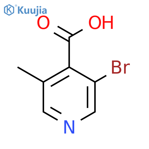 3-bromo-5-methylpyridine-4-carboxylic acid structure