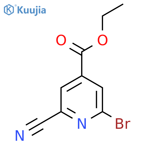 Ethyl 2-bromo-6-cyanoisonicotinate structure