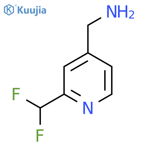 (2-(Difluoromethyl)pyridin-4-yl)methanamine structure