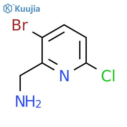 (3-Bromo-6-chloropyridin-2-yl)methanamine structure