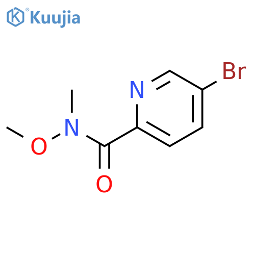5-Bromo-N-methoxy-N-methylpyridine-2-carboxamide structure