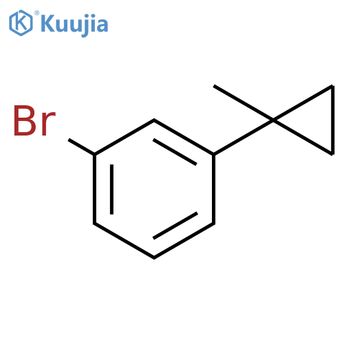 1-bromo-3-(1-methylcyclopropyl)benzene structure