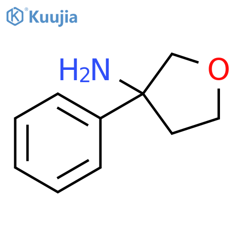 3-Furanamine, tetrahydro-3-phenyl- structure