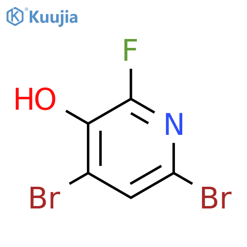 4,6-Dibromo-2-fluoropyridin-3-ol structure
