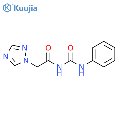 1-phenyl-3-[2-(1H-1,2,4-triazol-1-yl)acetyl]urea structure