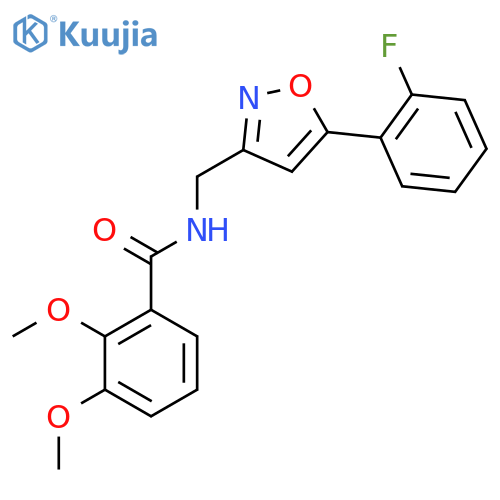 N-{[5-(2-fluorophenyl)-1,2-oxazol-3-yl]methyl}-2,3-dimethoxybenzamide structure