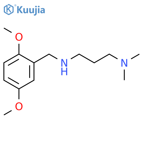 N-[(2,5-dimethoxyphenyl)methyl]-N',N'-dimethylpropane-1,3-diamine structure