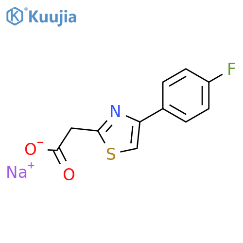 Sodium 2-4-(4-Fluorophenyl)-1,3-thiazol-2-ylacetate structure