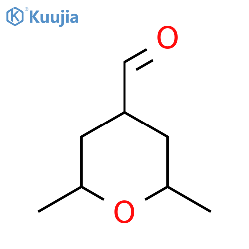 2,6-dimethyloxane-4-carbaldehyde structure