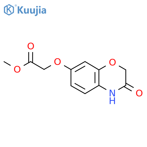 Methyl (3-oxo-3,4-dihydro-2H-1,4-benzoxazin-7-yl)oxyacetate structure