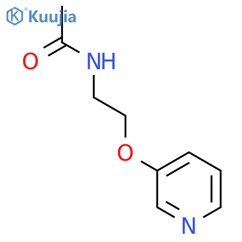 N-2-(Pyridin-3-yloxy)ethylacetamide structure