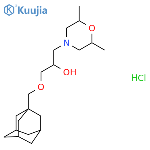 1-(adamantan-1-yl)methoxy-3-(2,6-dimethylmorpholin-4-yl)propan-2-ol hydrochloride structure